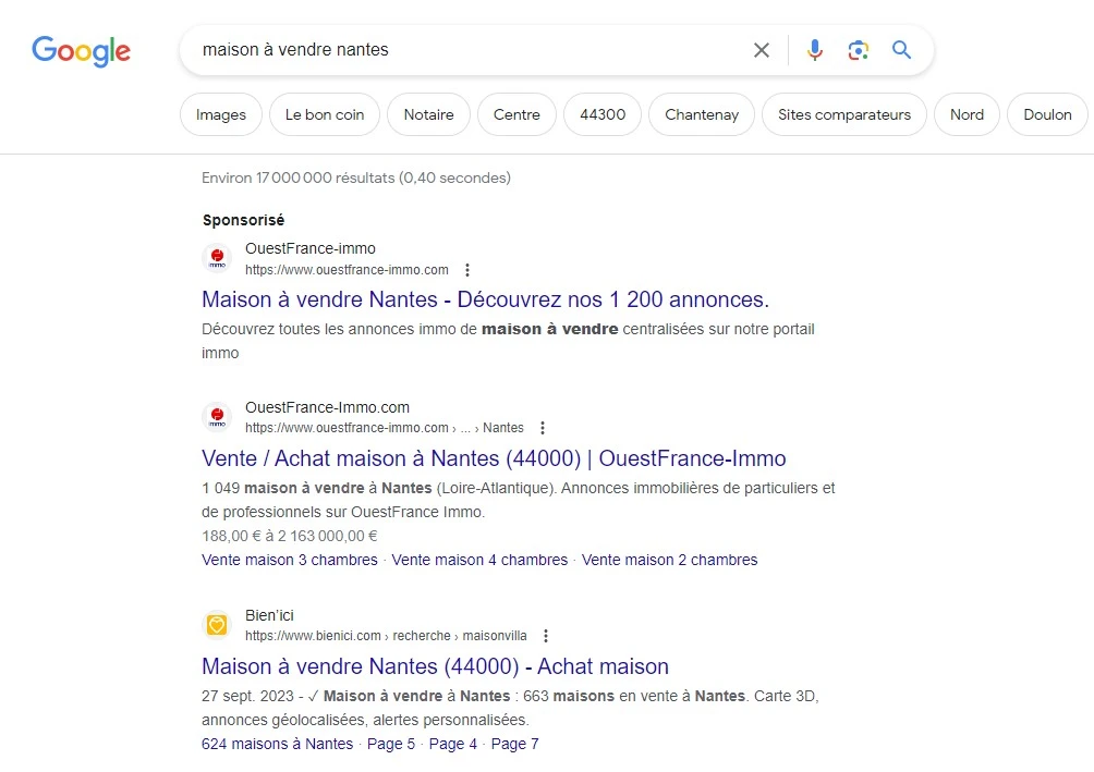 résultats de recherche sea